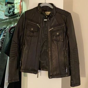 Michael Kors Leather Jacket - worn once!